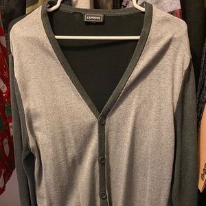 Black and grey cardigan